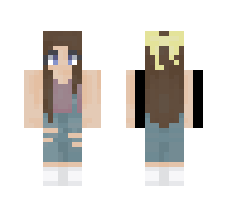 Ripped jeans with a Ripped heart - Female Minecraft Skins - image 2