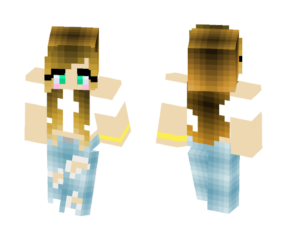 Download Free Popular Girl Skin for Minecraft image 1 Popular Girl - Girl Minecraft Skins - image 1