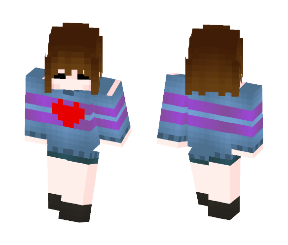 UNDERTALE - Frisk - Female Minecraft Skins - image 1