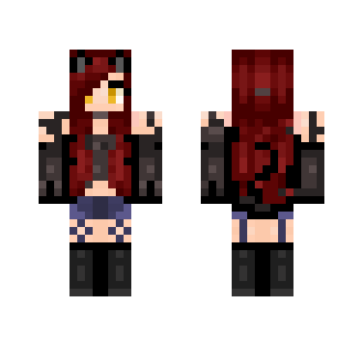 Cute Red & Black Neko