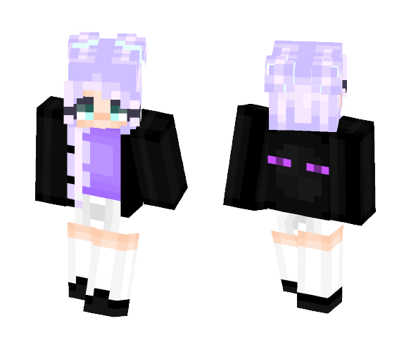 Cute Enderman Sweater Girl - Cute Girls Minecraft Skins - image 1