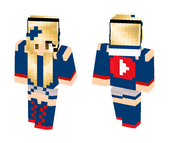 Youtube Girl - Girl Minecraft Skins - image 1