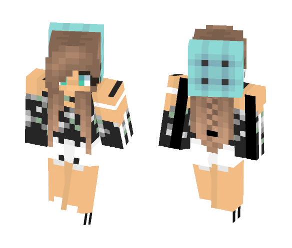 Flower Blouse Re-Shade - Female Minecraft Skins - image 1