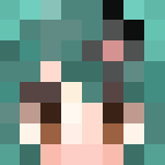 Emo girl with swampy/toxic hair - Color Haired Girls Minecraft Skins - image 3
