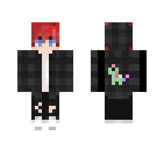 Punk boy with red hair