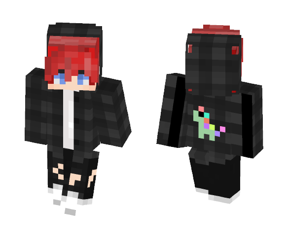 Punk boy with red hair - Boy Minecraft Skins - image 1