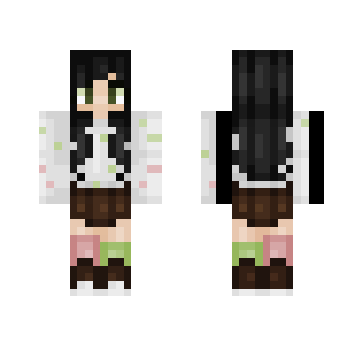 Black-Haired Skirt Girl