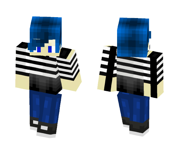 It's a Blue, punk world.... | Blah - Male Minecraft Skins - image 1