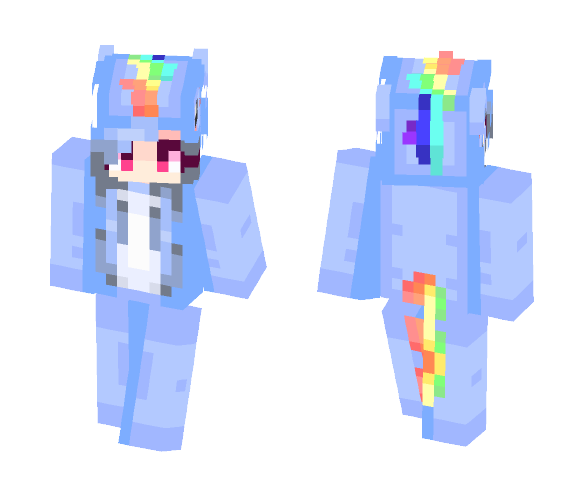 Unicorn Onesie - Female Minecraft Skins - image 1