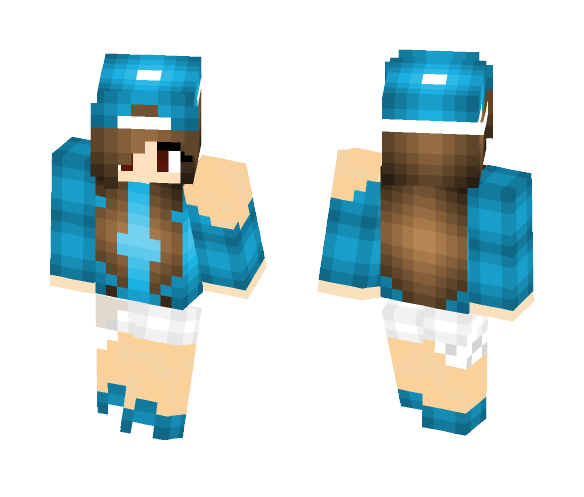 blue girl - Girl Minecraft Skins - image 1