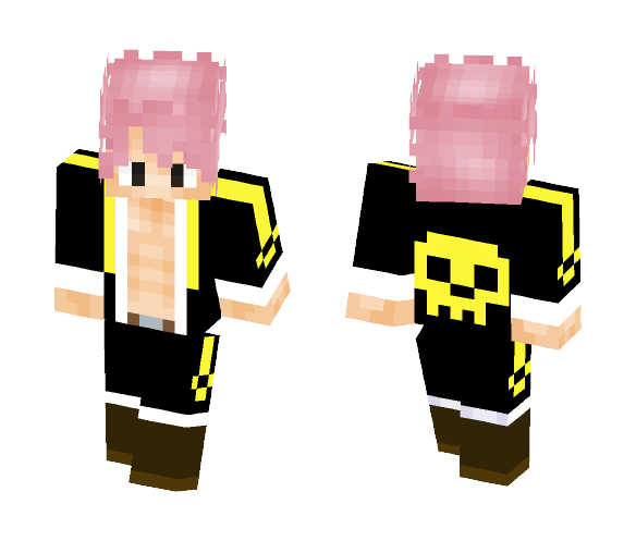 Download Free Natsu Dragneel (Tartaros) Skin for Minecraft image 1 Natsu Dragneel (Tartaros) - Male Minecraft Skins - image 1