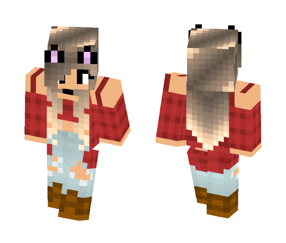 blonde hair - Female Minecraft Skins - image 1