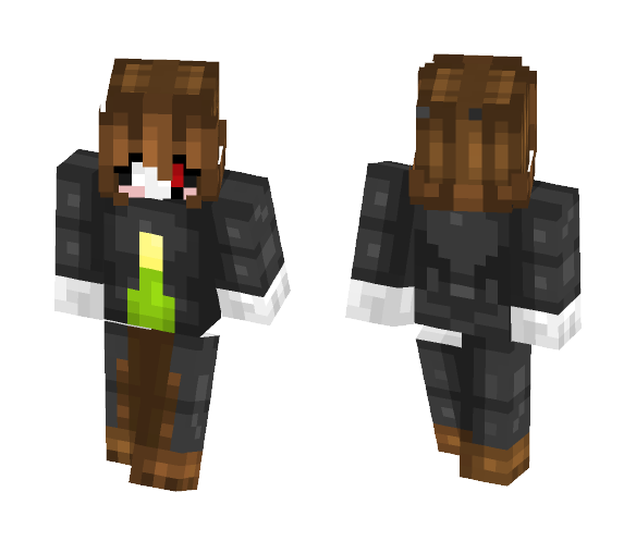 Download Free Chara And Gaster Fusion (Savetale) Skin for Minecraft image 1 Chara And Gaster Fusion (Savetale) - Male Minecraft Skins - image 1