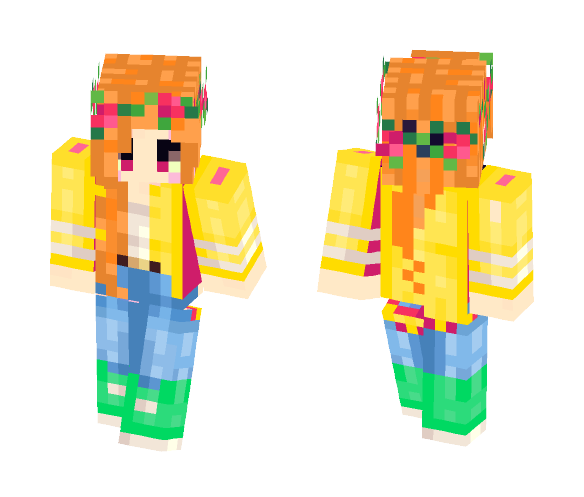 Flower Headband - Edit - Female Minecraft Skins - image 1