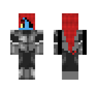 Undyne With Armor (Undertale) - Female Minecraft Skins - image 2