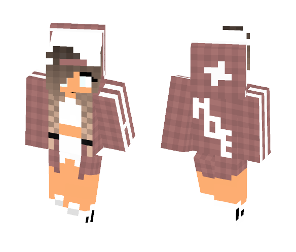 Download Free Cool Girl Skin for Minecraft image 1 Cool Girl - Girl Minecraft Skins - image 1