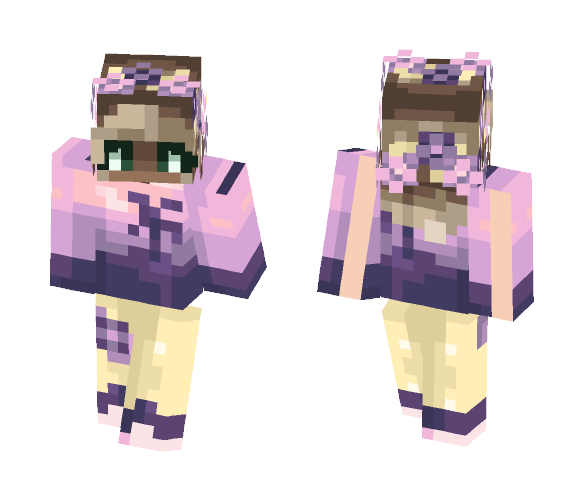 Sandy Beaches, Neon Lights - Female Minecraft Skins - image 1