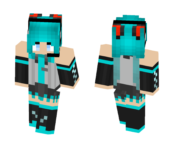 Hatsune Miku! - Female Minecraft Skins - image 1