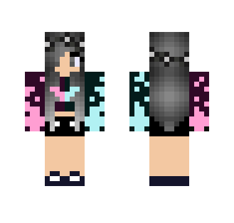 Pink and Blue PVP Girl