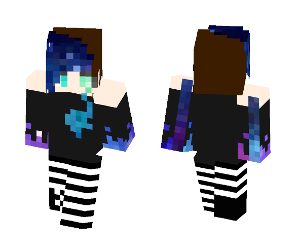 Bleeding Galaxy - Female Minecraft Skins - image 1