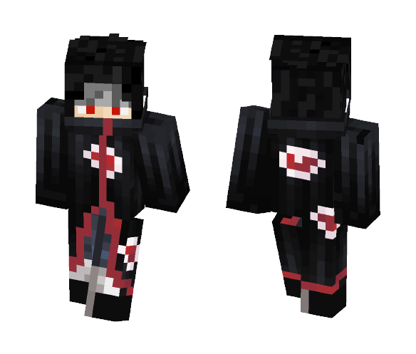 Itachi Uchiha ( Akatsuki ) - Male Minecraft Skins - image 1