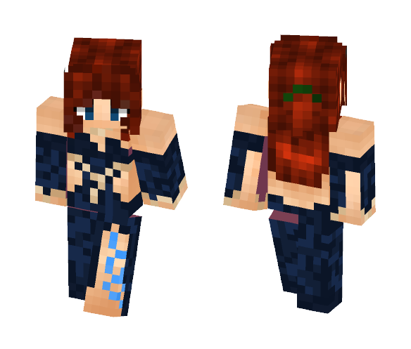 [Do not use] Blues skin - Female Minecraft Skins - image 1