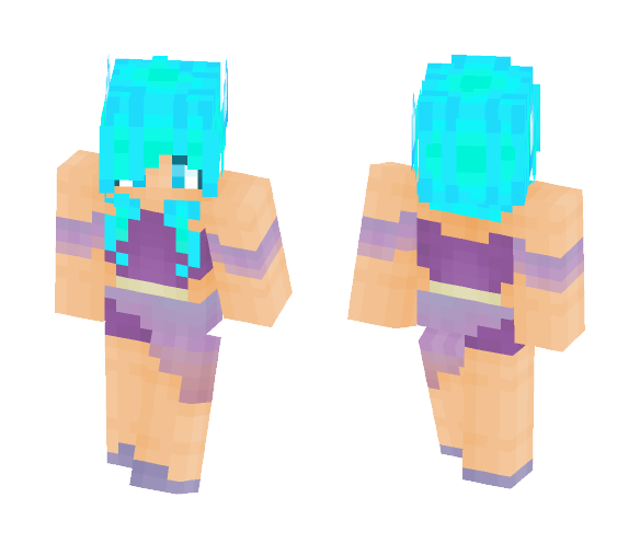 Purple Outfit - Female Minecraft Skins - image 1