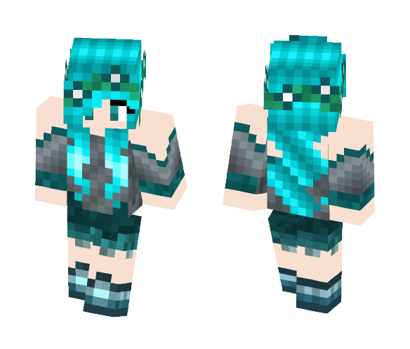 Grey Girl - Girl Minecraft Skins - image 1