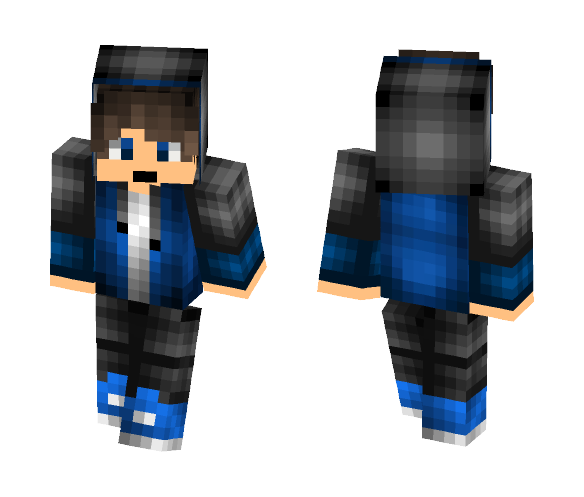 Blue Hoodie Boy (Vince4U) - Boy Minecraft Skins - image 1