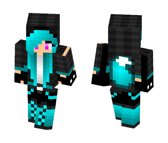 Gothic Wolfgirl - Female Minecraft Skins - image 1