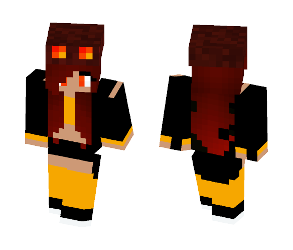 Magma Slime Girl - Girl Minecraft Skins - image 1