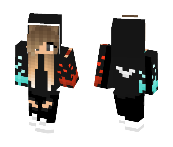 fire vs ice - Female Minecraft Skins - image 1
