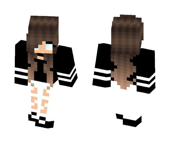 Brown haired girl - Color Haired Girls Minecraft Skins - image 1