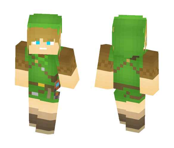 Download Free Breath of the Wild Link (Wild Set) Skin for Minecraft image 1 Breath of the Wild Link (Wild Set) - Male Minecraft Skins - image 1
