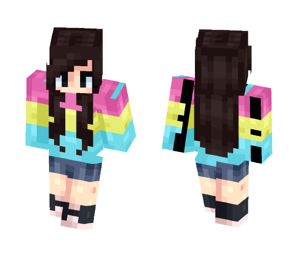 Pansexual Pride - Female Minecraft Skins - image 1