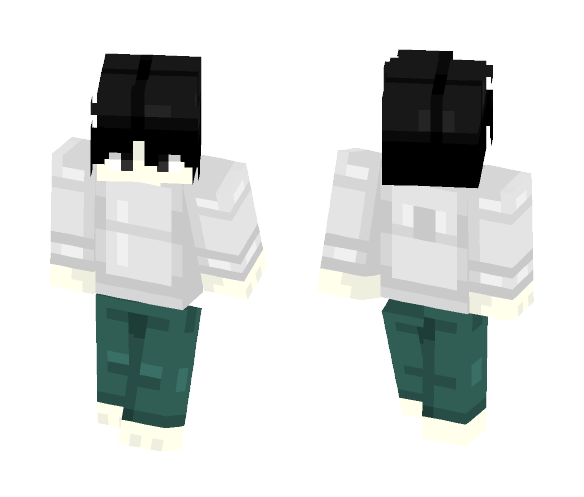 Download Free L Lawliet Skin for Minecraft image 1 L Lawliet - Male Minecraft Skins - image 1