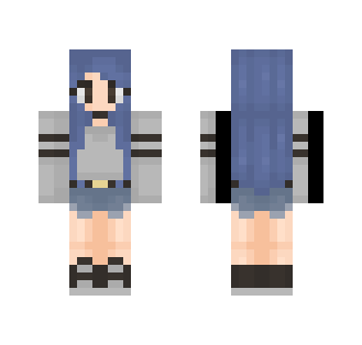 Blue and Yellow Bunny Girl