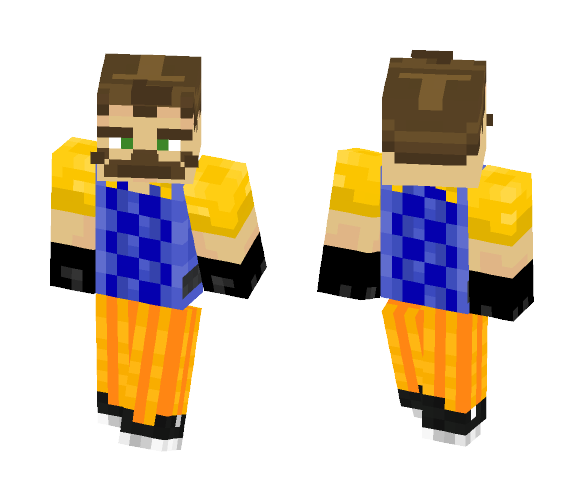 Download Free Hello Neighbor skin of neighbor Skin for Minecraft image 1 Hello Neighbor skin of neighbor - Male Minecraft Skins - image 1