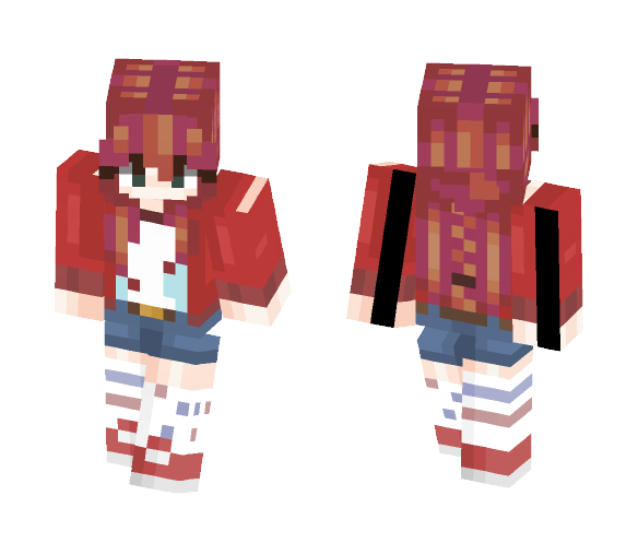 Red Light Flashing - Female Minecraft Skins - image 1