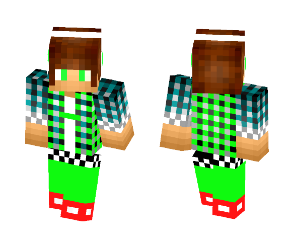 Download Free Pvp Dude green Skin for Minecraft image 1 Pvp Dude green - Male Minecraft Skins - image 1