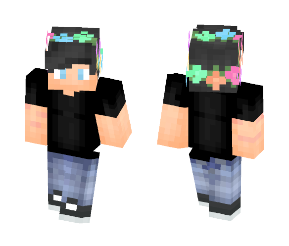Me and Flower Crowns - Flower Crown Minecraft Skins - image 1