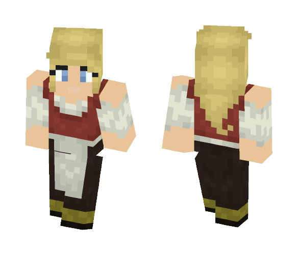 Download Free Medieval Barkeep Skin for Minecraft image 1 Medieval Barkeep - Female Minecraft Skins - image 1
