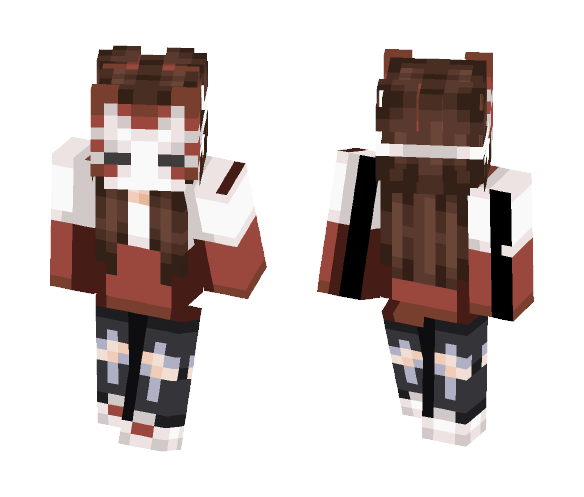 ♦ Fox Kabuki Mask ♦ - Female Minecraft Skins - image 1