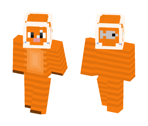 Kitten with head in fish bowl - Male Minecraft Skins - image 1