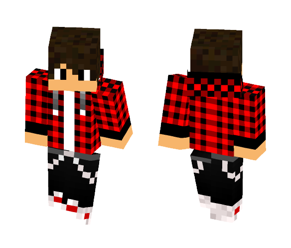 Red Minecraft Player - Male Minecraft Skins - image 1
