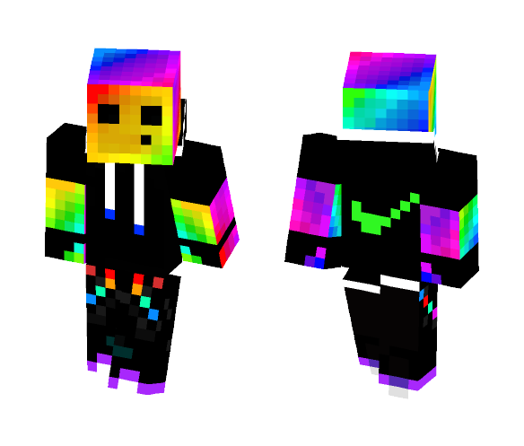 Rainbow Slime Skin - Male Minecraft Skins - image 1