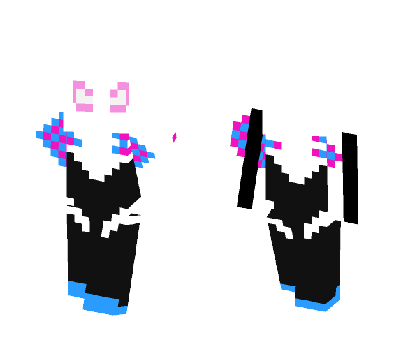 Download Free Spider-Gwen(MY FIRST SKIN ENJOY) Skin for Minecraft image 1 Spider-Gwen(MY FIRST SKIN ENJOY) - Female Minecraft Skins - image 1