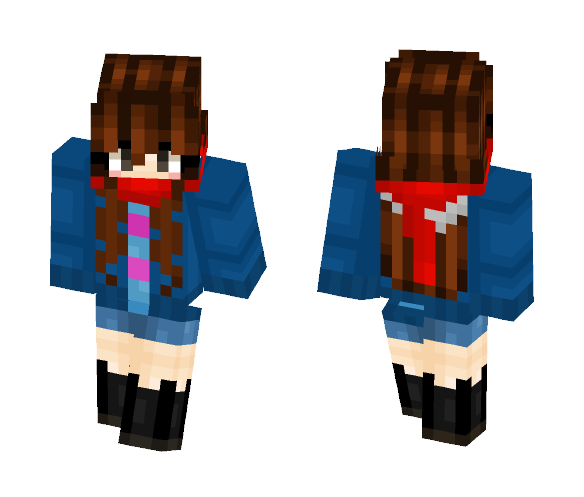 Endertale Frisk - Female Minecraft Skins - image 1