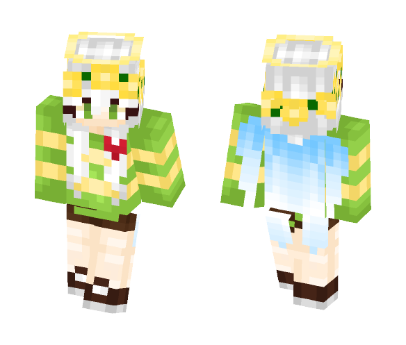 Human_Asriel (Girl) - Female Minecraft Skins - image 1