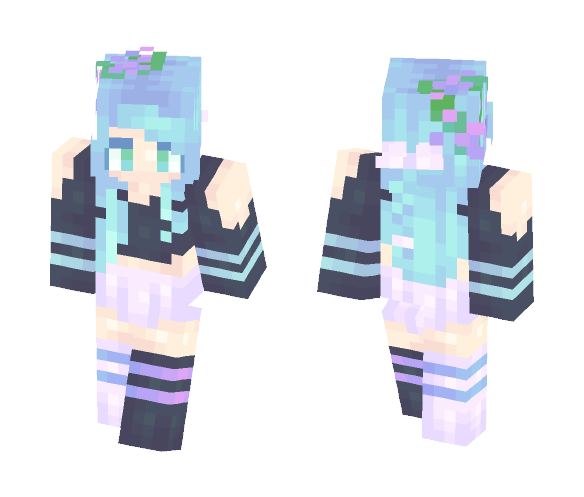 Ocean Blue - Female Minecraft Skins - image 1